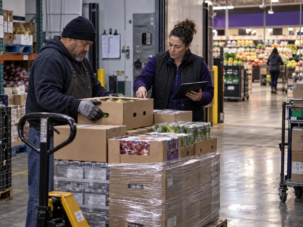 Multi-location grocery operating scene