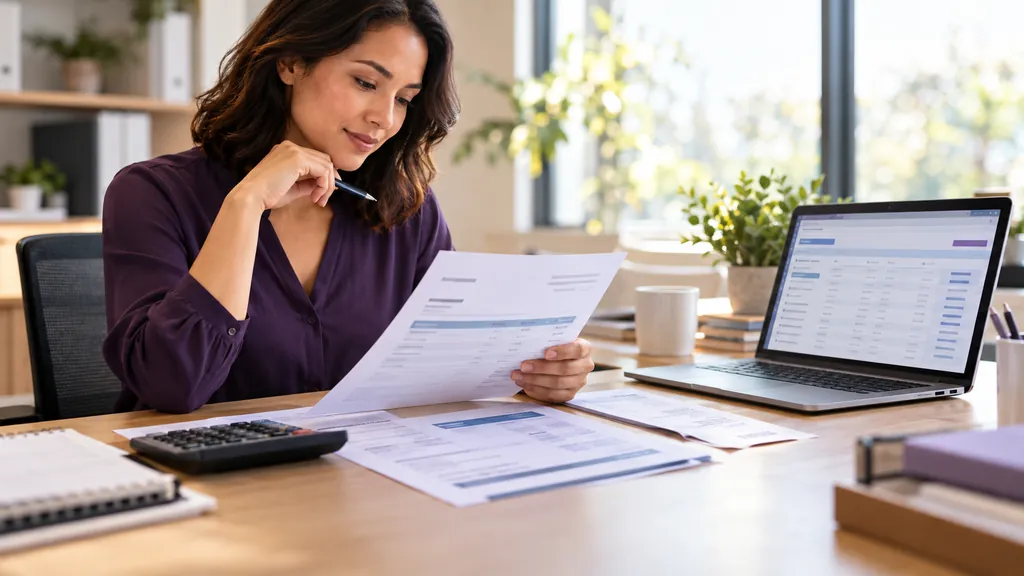 Illustrative accounts-receivable review with invoices, balances, receipts and reconciliation records.